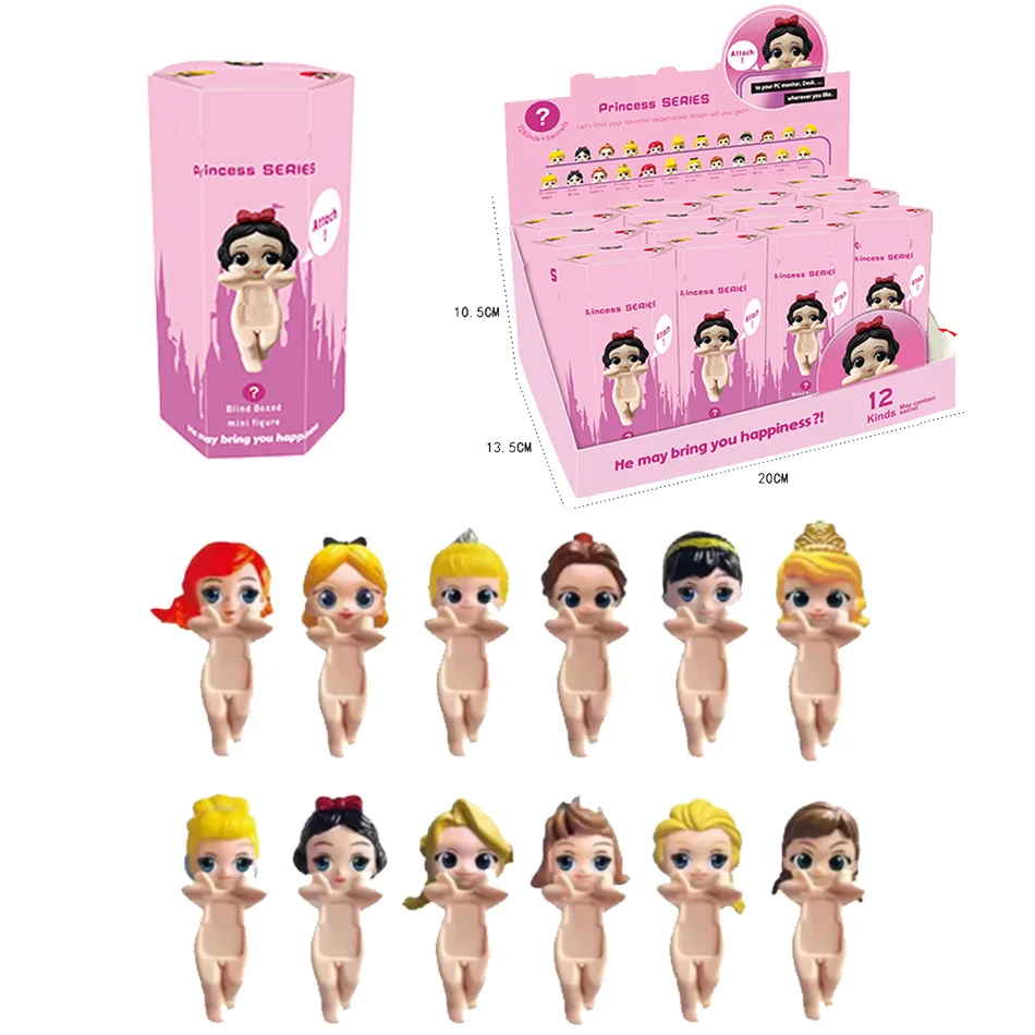 S 엔젤 피규어 프린세스 시리즈 블라인드 박스 귀여운 모델 컬렉션 장식품 애니메이션 인형 크리스마스 선물 어린이 장난감