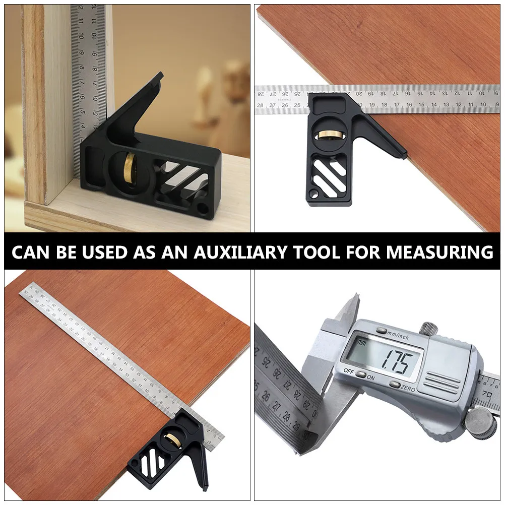 1Pcs Wear Resistant Combinations Square Angle Measuring Tool Carpentry Ruler for Woodworking Layout Combinations Square