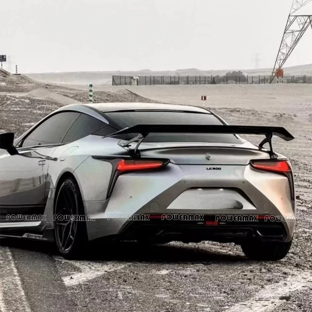 Wholesale Dry Carbon Fiber Art Style Rear Wing for Lexus LC500 LC500H Rear Trunk Wing 6