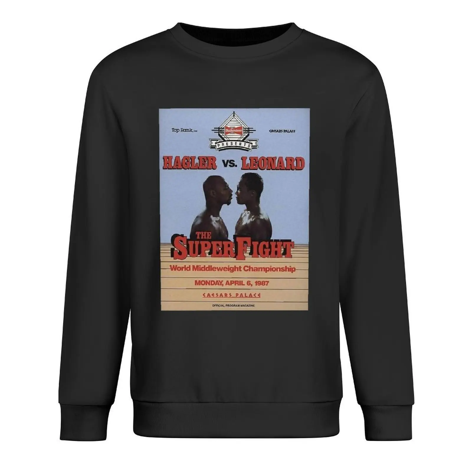

Marvin Hagler vs Sugar Ray Leonard Poster Pullover mens designer clothes men clothes anime clothes mens clothing sweatshirts
