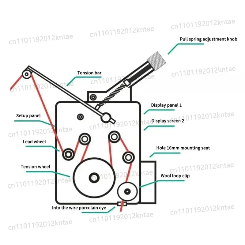 Winding Machine Tensioner Dynamic Display of Tension Value PID Closed-loop Intelligent Control of Electromagnetic Tensioner