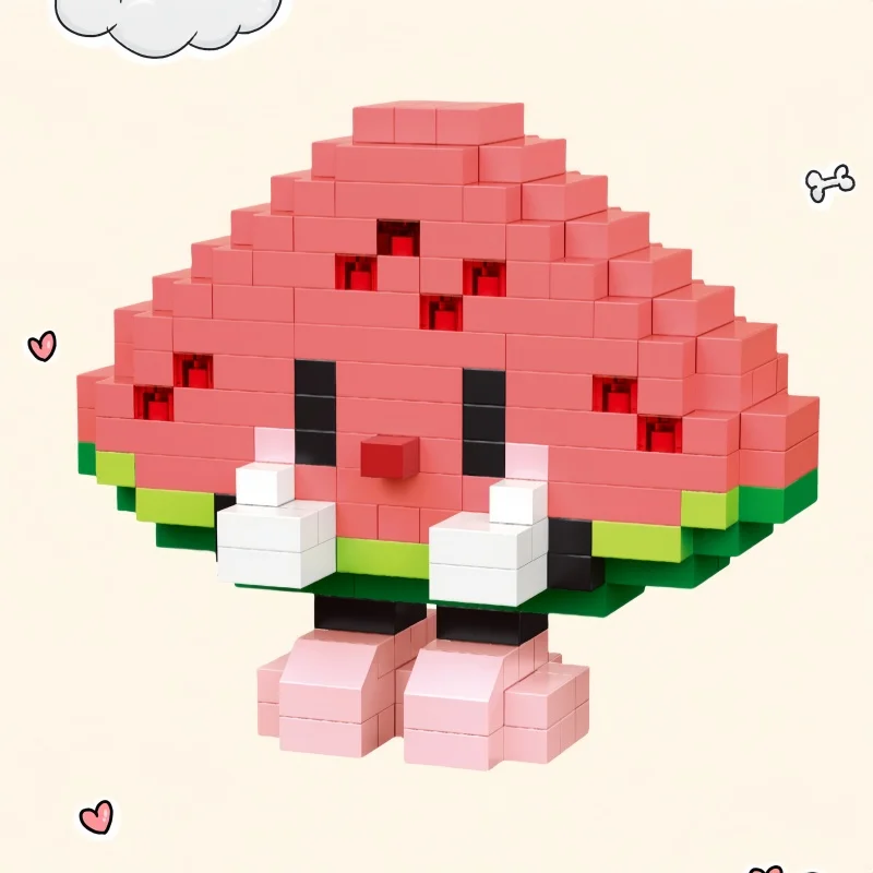 

KNWE BUILT Cartoon Fruit Model Micro Mini Building Block Toys-Perfect for Kids to Explore Fruits,Puzzle Toy,Holiday Gift for Kid