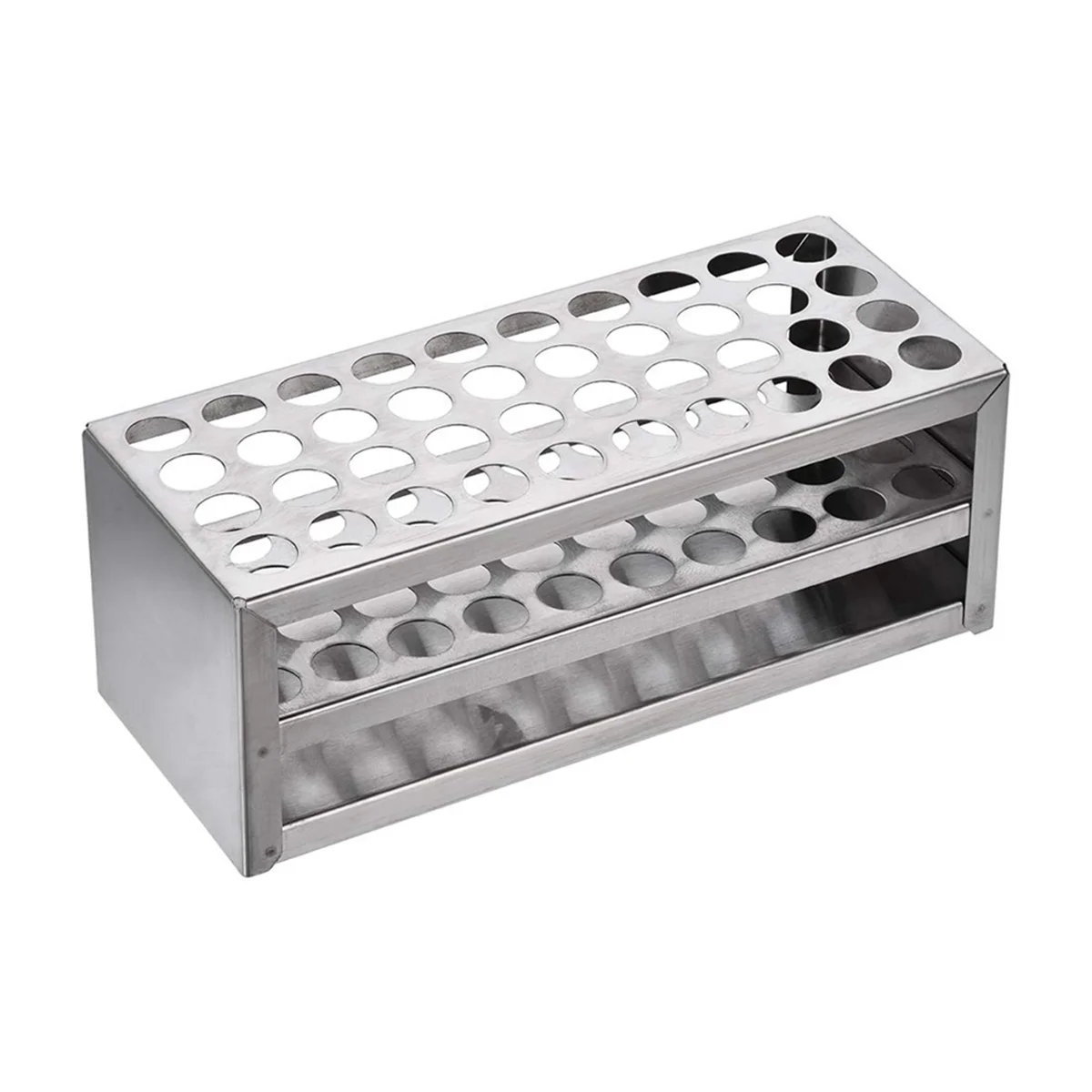 14Mm 40 Hole Aluminum Test Tube Rack Multifunctional Laboratory Test Tube Holder Laboratory Equipment