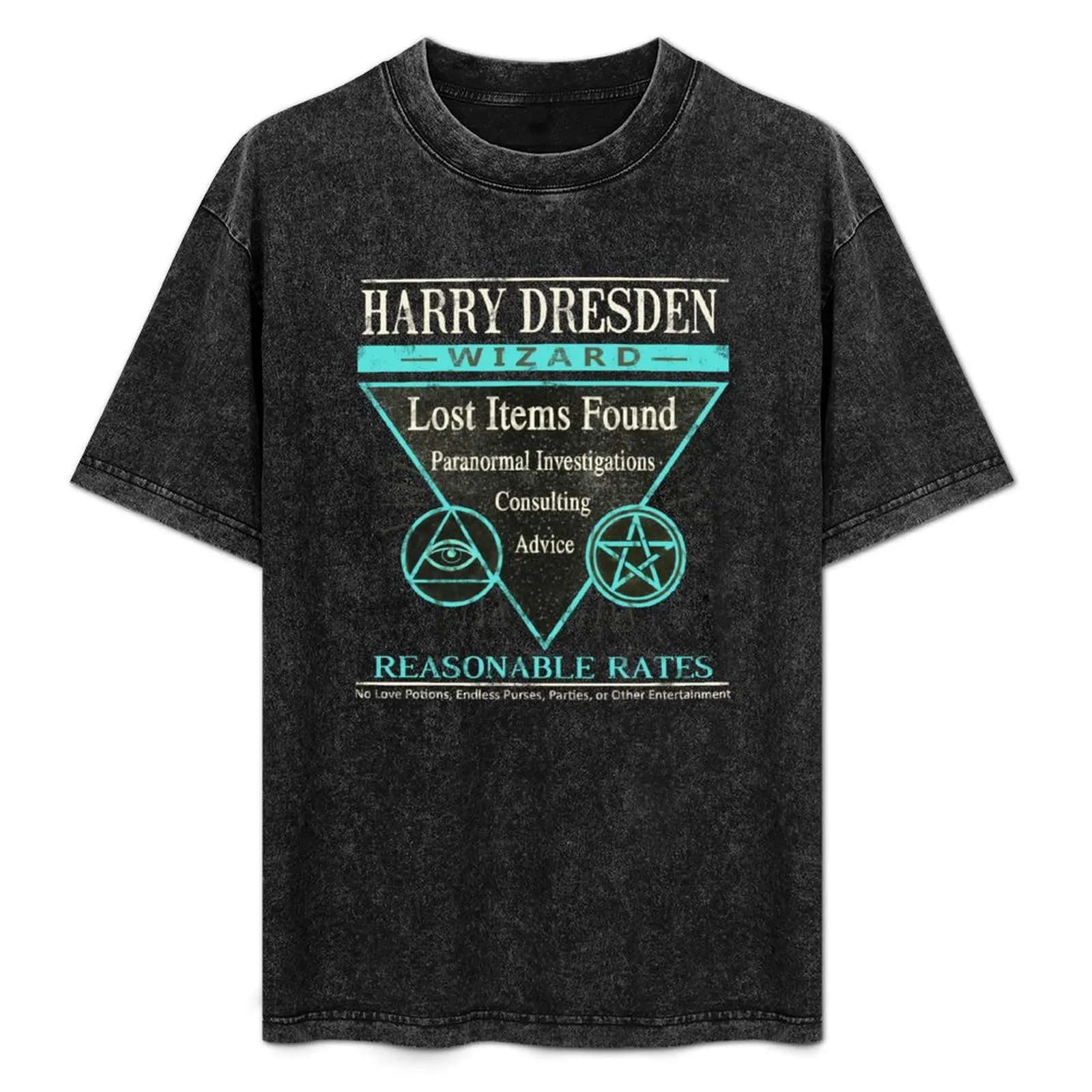 Harry Dresden - Wizard - Reasonable Rates T-Shirt korean fashion for a boy Aesthetic clothing Men's t-shirt