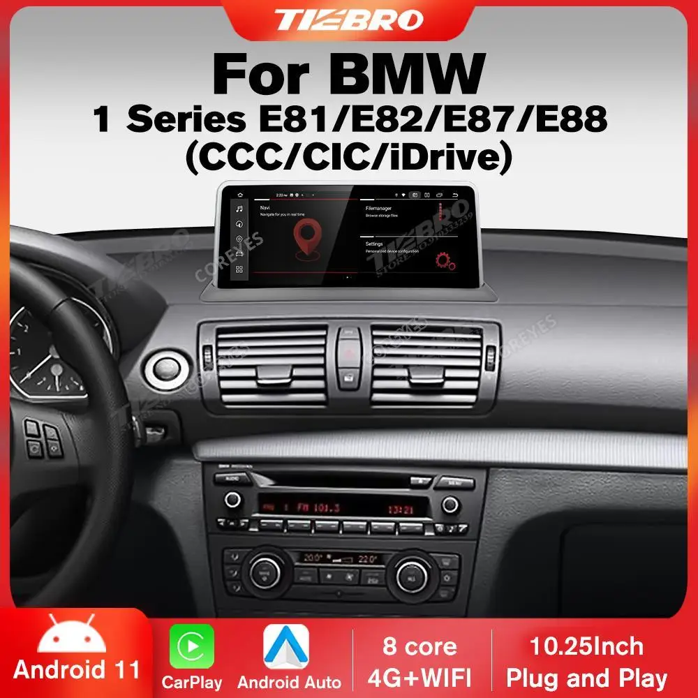 

COREYES 10.25INCH 1920*720P Car Radio Multimedia Player CarPlay For BMW 1 Series E81 E82 E87 E88 2004-2011 GPS Navigation Stereo