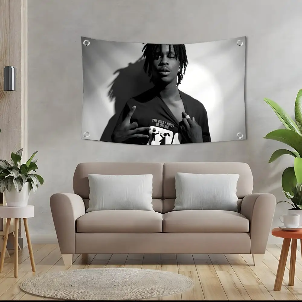 Chief K-Keef Rapper Singer Flags Custom Camping Outdoor Garden Room Decor Backdrops Wall Art Family Gifts