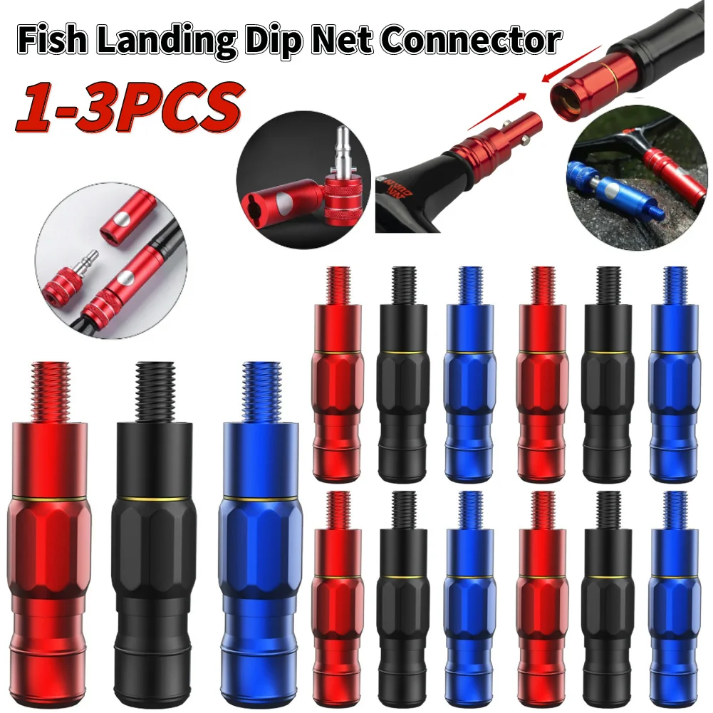 Fischlandungs-Dip-Net-Anschluss Schnellverschluss-Fischlandungsnetz-Schraube verhindert Fischlauf-Dip-Net-Rod-Teile Angel zubehör
