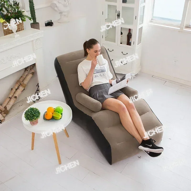 

TTJQ HS Inflatable Living Room Sofa S Shape Minimalist Lazy Couch Reading Ergonomic Single Sofa Divano Furniture Cheap Offers Fu
