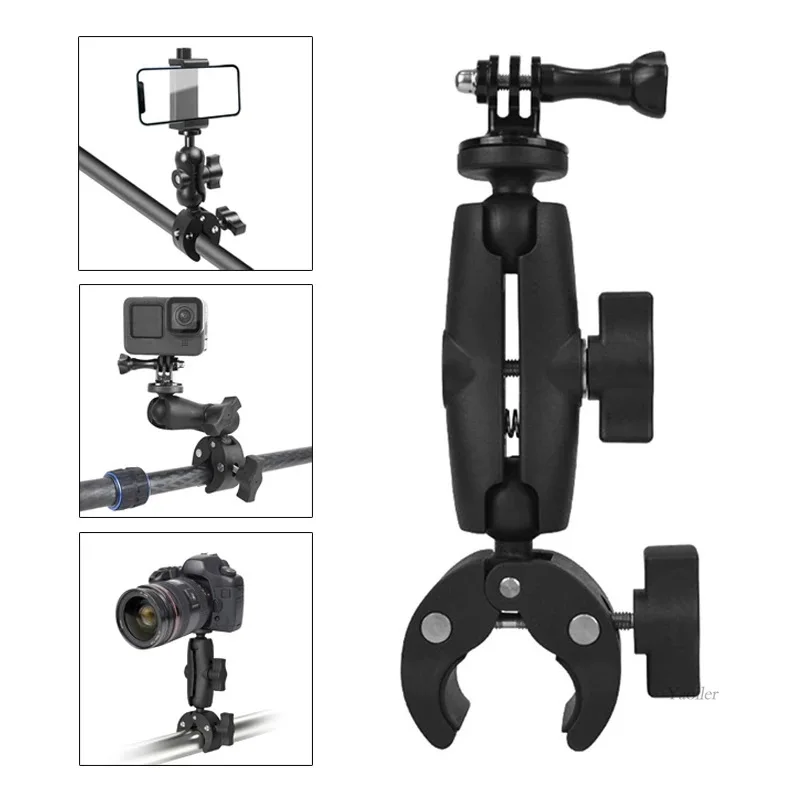 Bicycle Motorcycle Panoramic Selfie Stick Monopod Mount Handlebar Bracket For Insta360 One X2 X3 GoPro 12 11 10 SJCAM Accessory