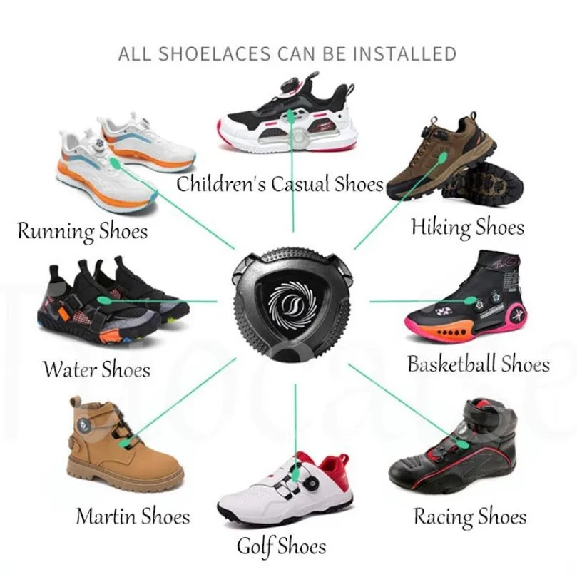 High Quality Rotating Automatic Buckle Shoes Shoelaces With Shoelace Revolving Buckle Tight-loose Buckle Repair Rotate Button