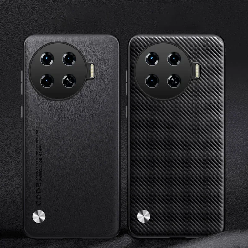 Custodia in pelle per Tecno Spark 20 Pro + Plus Fibra di carbonio Protezione in silicone opaco Cover rigida per telefono TecnoSpark20Pro + Plus KJ7 Shell