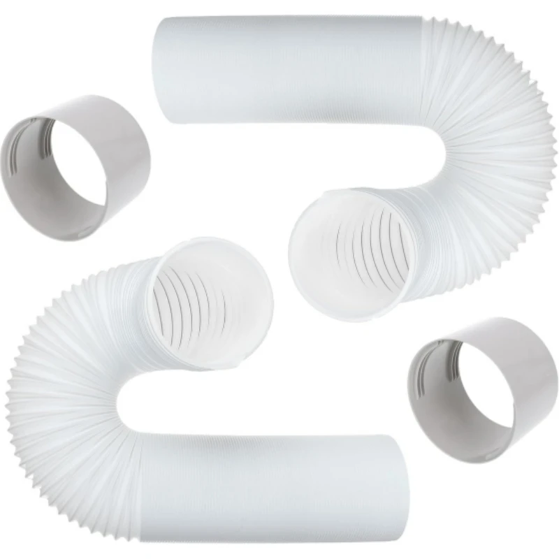 Portable Air Conditioner Exhaust Hose Replacement Flexible AC Vent Pipe Tube for Mobile Cooling Unit Universal Connector Home