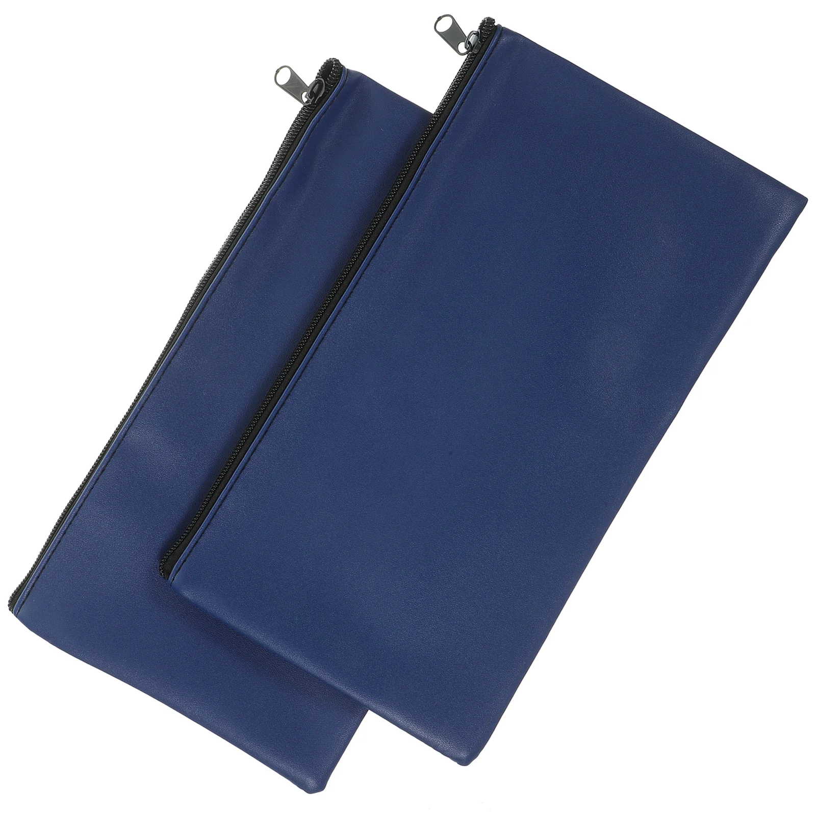 2 قطعة أكياس المال PU الحقيبة النقدية مع سحاب استلام المنظم أصحاب خفيفة الوزن أصحاب تذكرة اليانصيب