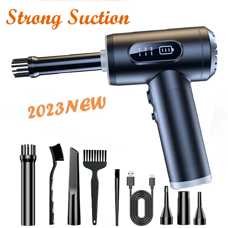 50000RPM Air Blowing And Suction Integrated Handheld High Power Car Computer Case Keyboard Wireless Dust Blower
