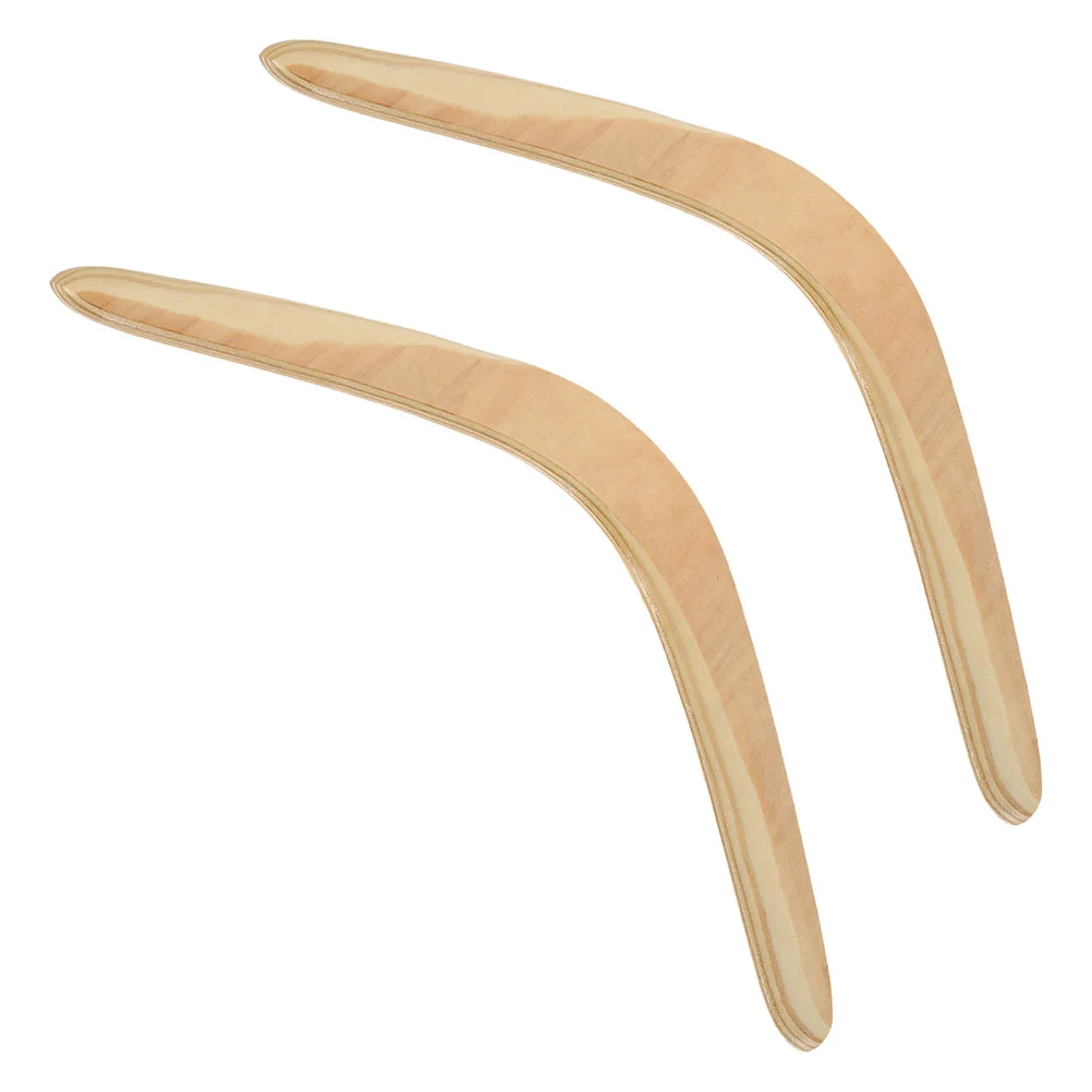 2 Pcs Disc High Grade Wood Outdoor Plaything Cool Super Pie Tins Stress Reliever Fun Flying Toy Large Lawn Areas