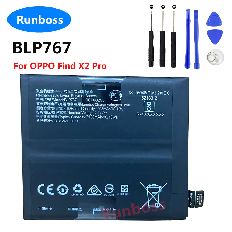 

BLP767 BLP769 New Original High Quality Replacement Battery for OPPO Find X2 Pro FindX2 Smart Cell Phone