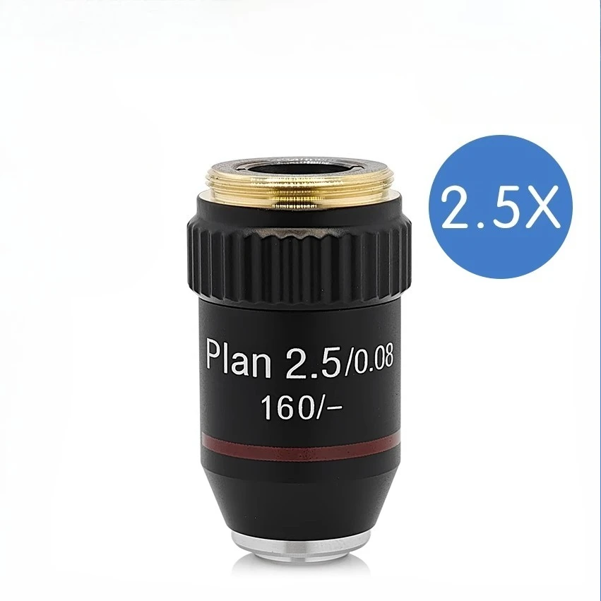 Objectif achromatique à champ plat pour microscope métalloscope 195, longue longueur focale, spécial pour testeur de micro-dureté