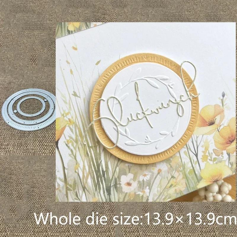 

New Design Craft Metal stencil mold Cutting Die circle frame decoration scrapbook die cut Album Paper Card Craft Embossing