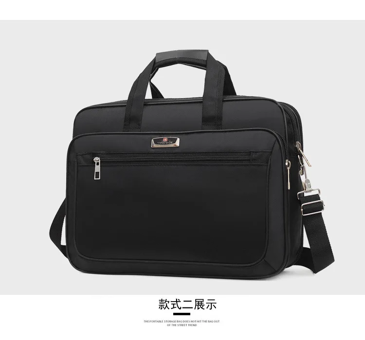 High-capacity Briefcase Business Document Information Storage Bags Weekend Travel Laptop Protection Organize Handbag Accessories