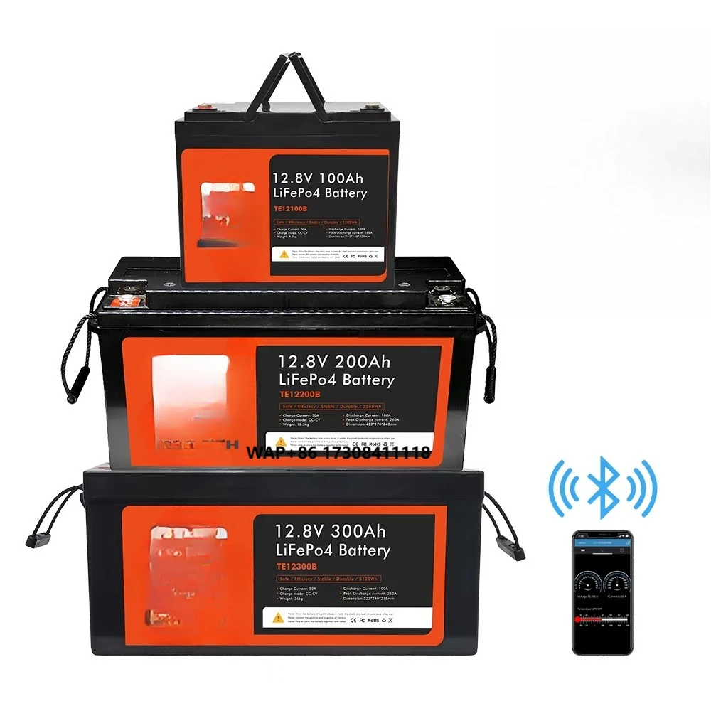 102ah Lithium 200A 100A BMS Solar Battery Lifepo4 Battery 12V 24V 48V Lithium Battery Pack Solaire Lifepo4 Lithium 12V 200Ah