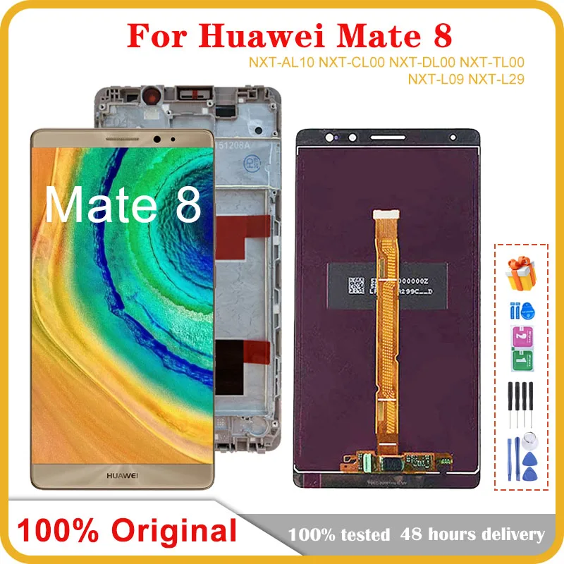 

Для Huawei Mate 8, ЖК-экран мобильного телефона в сборе, замена сенсорной ЖК-панели