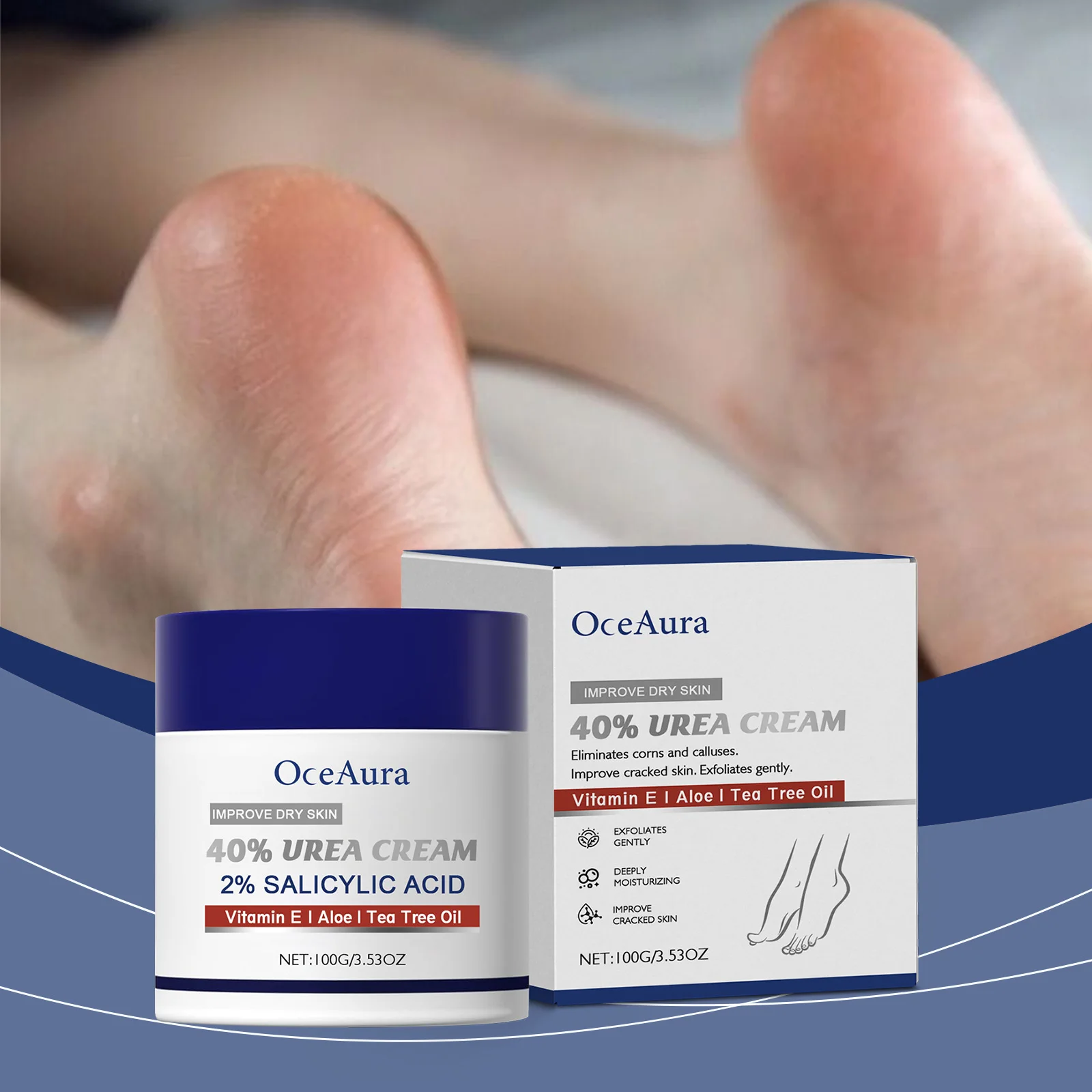 100g  Nourishing Protective Foot Cream Daily Moisturizing Gentle Care for Skin