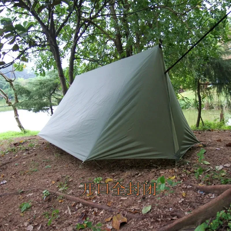 TRAVELER-toldo de 410x290cm para acampar al aire libre, tienda de campaña de vida salvaje, alfombra de suelo, March dosel, Bushcraft