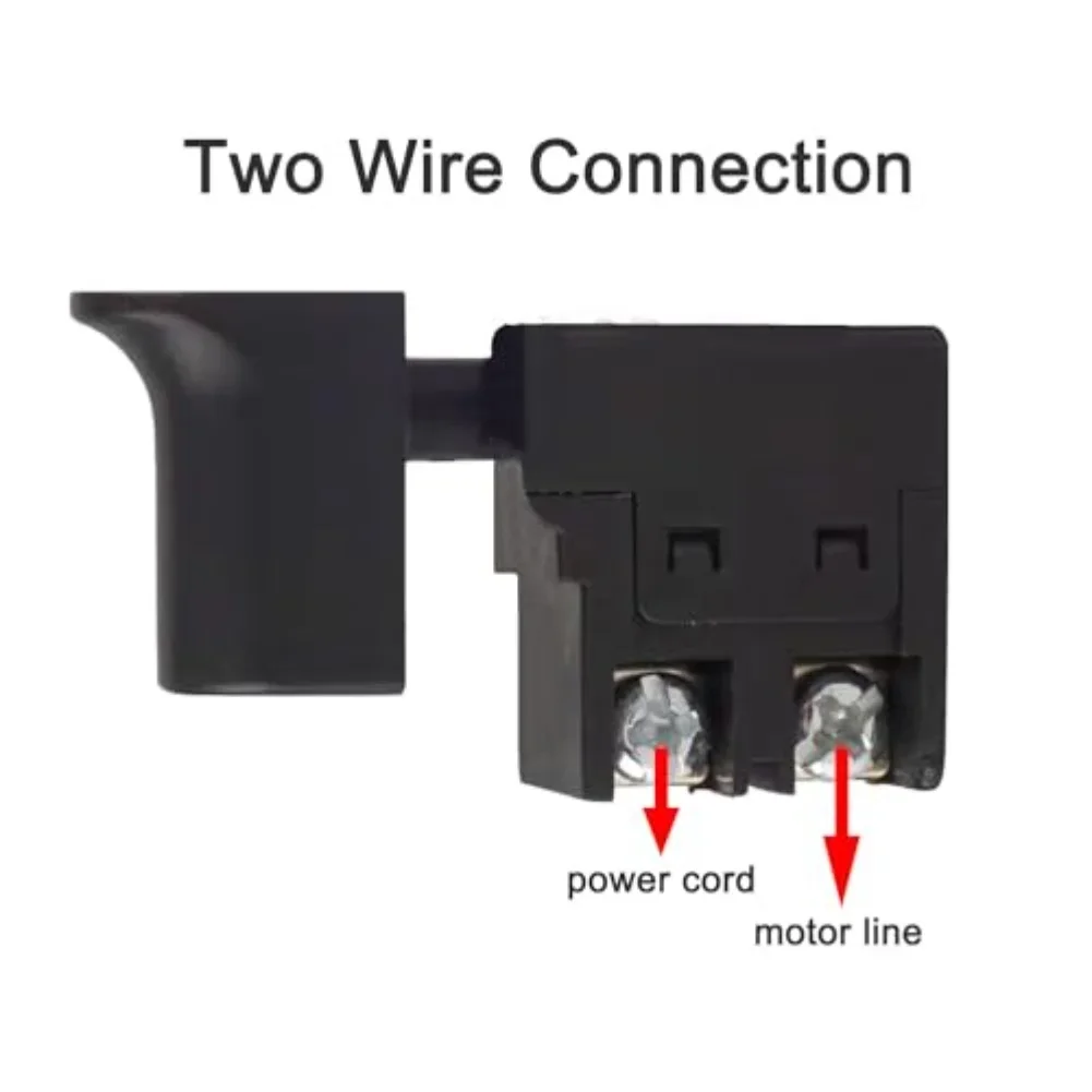 Touch Operated Accessory Switch For Electric Power Tools, Copper Contact, Always Open Type, Secure Tightening Connector