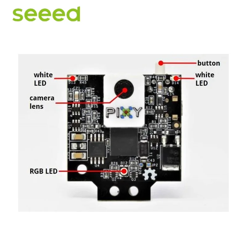 Pixy 2 CMUcam5 Image Recognition Vision Camera Sensor Interface Microcontrollers Follow Lines read barcodes LPC4330 204 MHz
