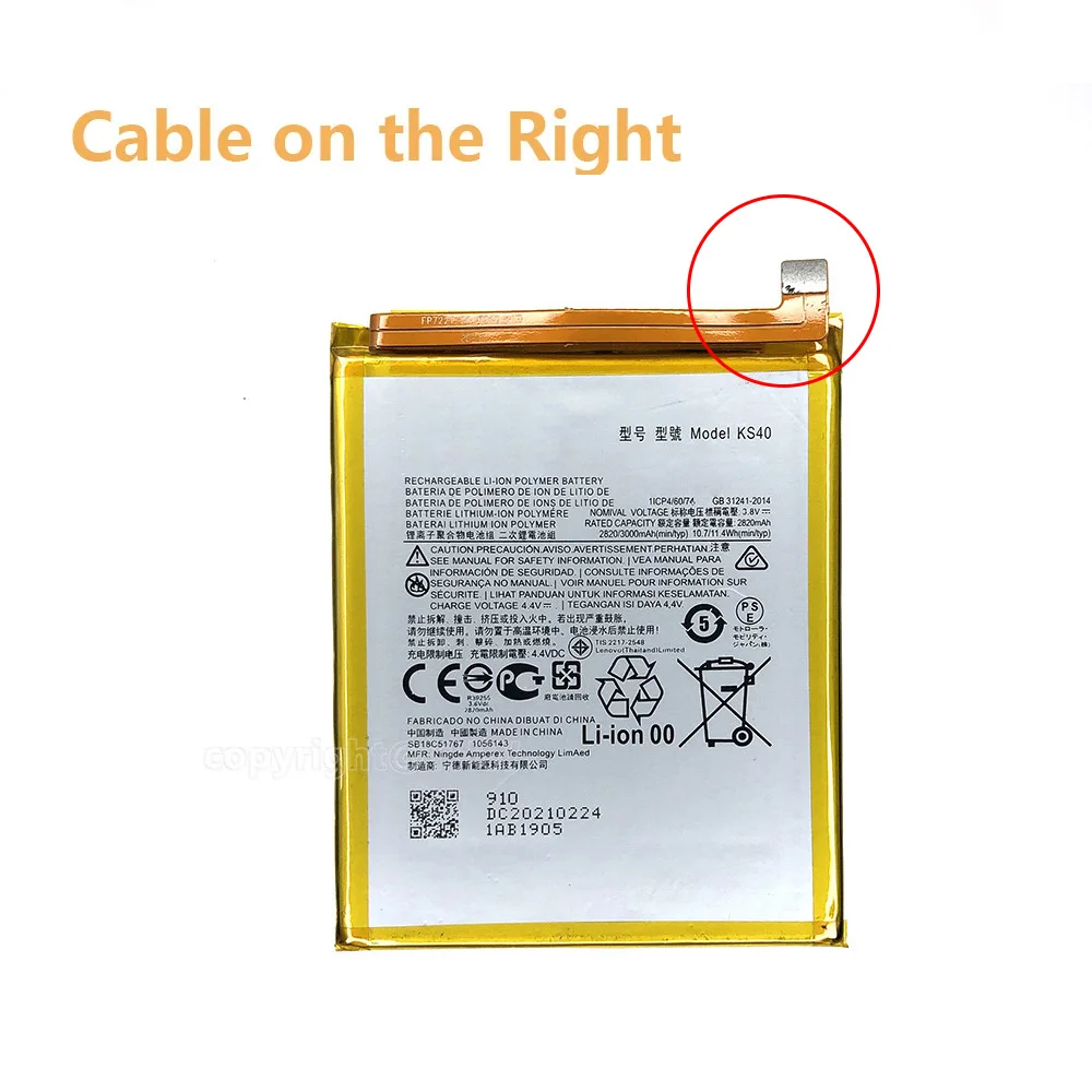 Original Genuine Replacement Batteria 3000mAh Battery For Motorola Moto E6 Play XT2029 XT2029-1 KS40 Batteries+Tracking Number