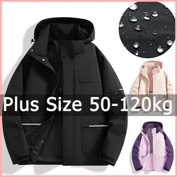 130KG Plus Size Women Coat Outdoor Jacket Waterproof Windbreaker 7XL 8XL Women Clothing Chaqueta Mujer Veste Grande Taille Femme
