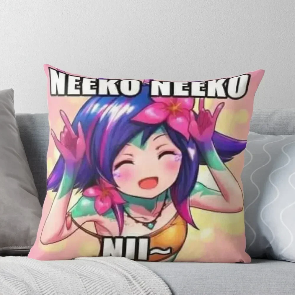 

Neeko Neeko Nii~ Throw Pillow Sofa Cushion Embroidered Cushion Cover pillow