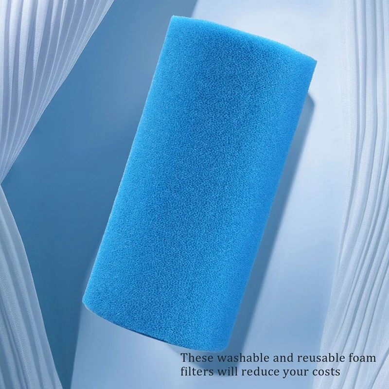 6 Pcs Foam Filter Sponge For Intex Type A Reusable Washable Swimming Pool Aquarium Filter Accessories