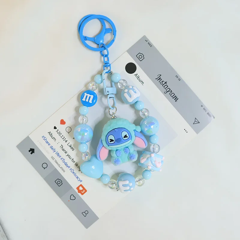 1 قطعة سلسلة مفاتيح عبر الحدود دمية لطيفة على شكل قلب فتاة معلقة للطلاب