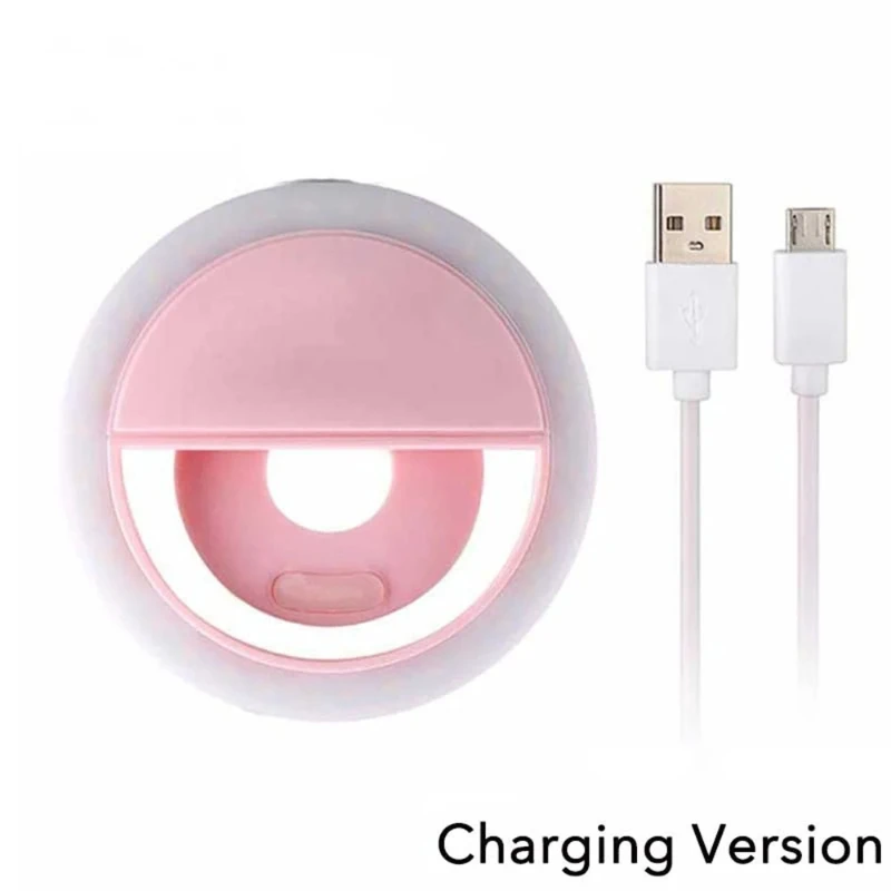 ضوء تصوير LED مقاس 8.5 سم - ثنائي اللون للهواتف الذكية والكاميرات بتصميم مدمج
