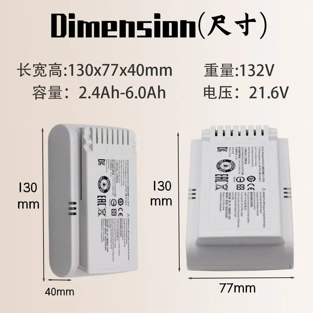For Samsung VCA-SBT90E Vacuum Cleaner Replacement Batteries For Samsung Jet 90E Pet, Jet 70 Turbo, Jet 70 Pro, Jet 70 Complete