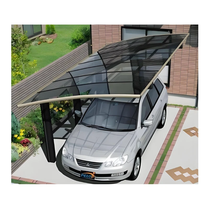 

3x5 Aluminum Alloy Frame Carport Anti-Corrosion Polycarbonate Sheet Roof Sun & UV Protection Garage for Cars