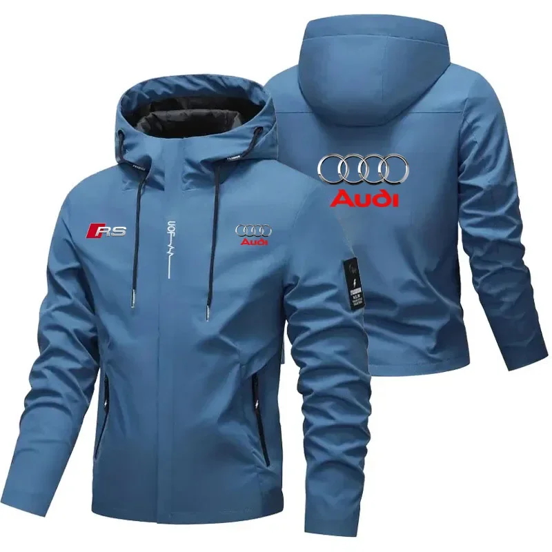 2026 hit model Audi men's windbreaker - specially designed for outdoor activities. Windproof material. Suitable for men's jacket image 3