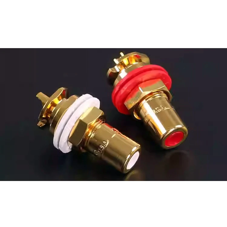 CMC 816U CMC816 gold-plated RCA socket for Amplifier connector AMP CD player RCA cable plug connector