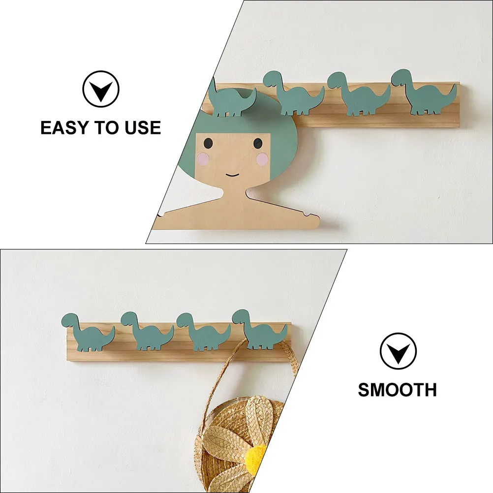 

Nordic Dinosaur Mounted Coat Bedroom Bathroom Cartoon Clothes Hook Hanging Cartoon Wall Hooks Hooks Strong Capacity