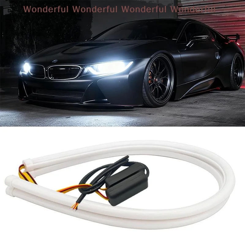 Car Door Warning Light 2pcs LED Flashing Strobe Welcome Lamp for Safe Night Parking Open Door Alert Accessory