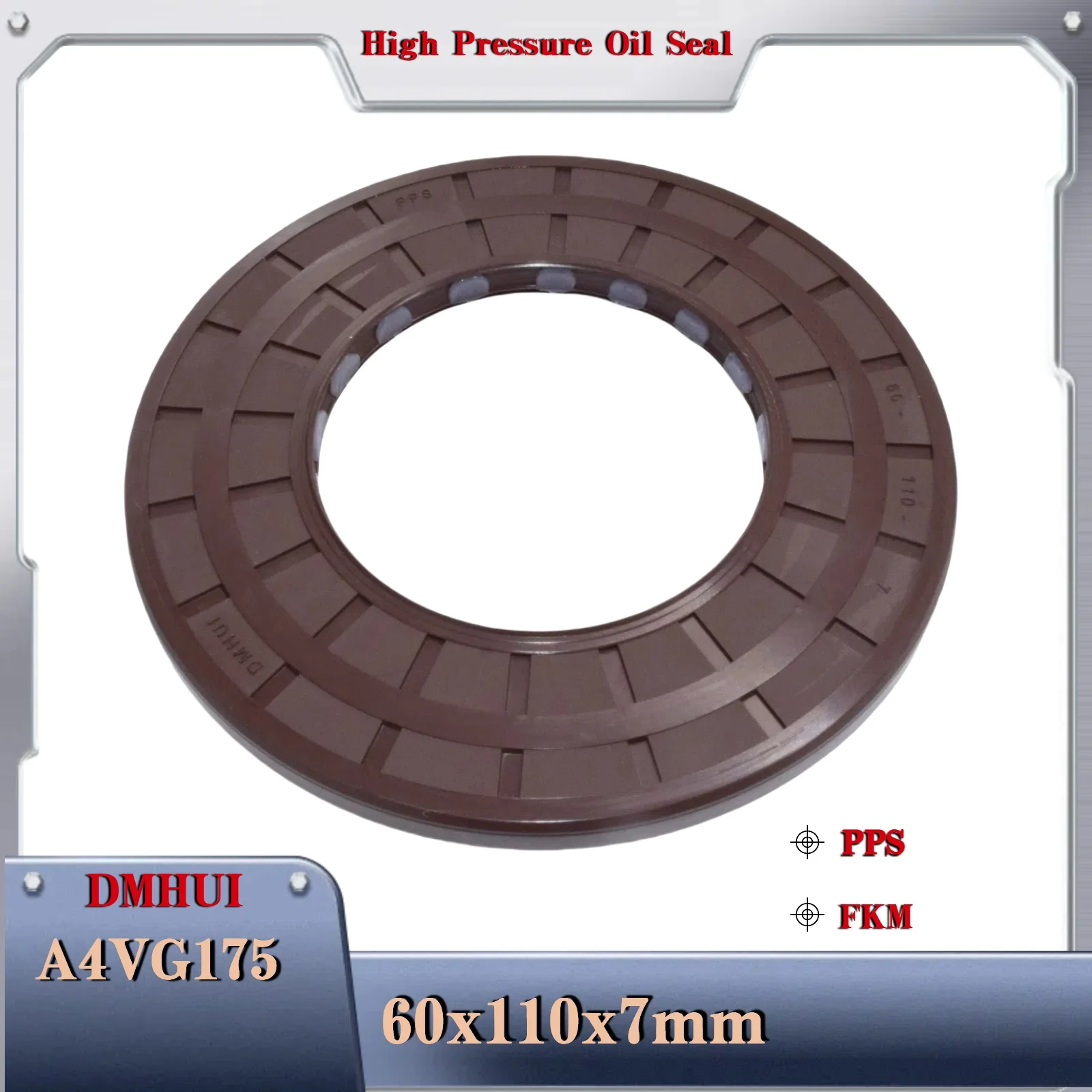 

Shaft oil seal 60x110x7 PPS For Rexroth A4VG145/175 ,Used in Hydraulic Pump/Motor Rotary Shaft Seal 60X110X7