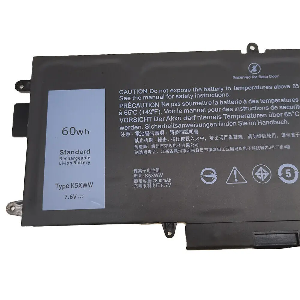 71TG4 K5XWW Laptop Battery For DELL Latitude 5289 7389 7390 2-in-1 L3180 Series High Quality 7.6V 60WH 725KY N18GG