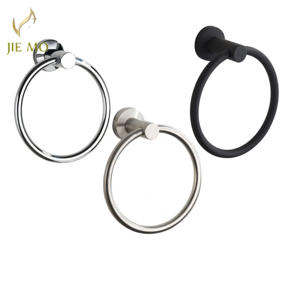 

Черное кольцо для полотенец из нержавеющей стали 304, держатель для полотенец для ванной комнаты, сиденье для хранения полотенец для унитаза, круглое подвесное кольцо