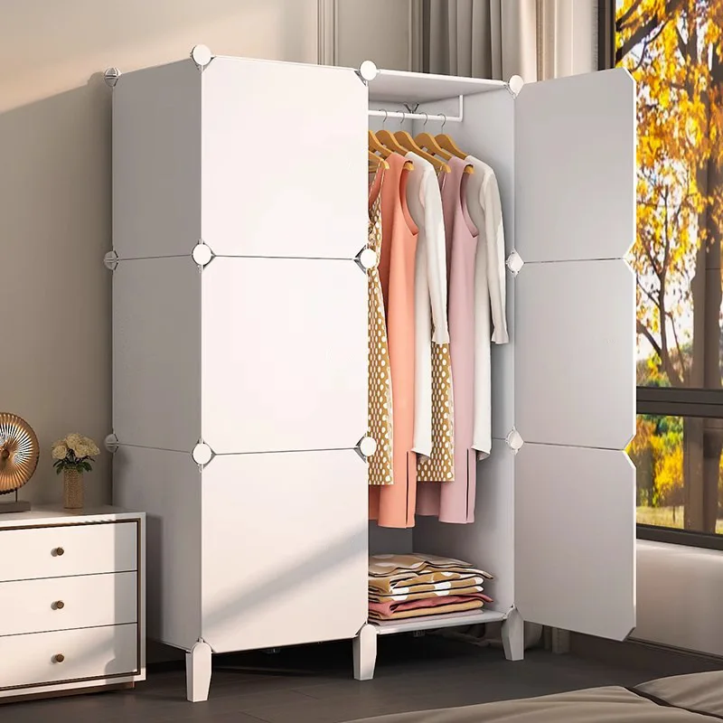 

Folding Cloth Wardrobe Closet Simple Assembly Storage Cabinet for Bedroom Dormitory Kids Clothes Organizer