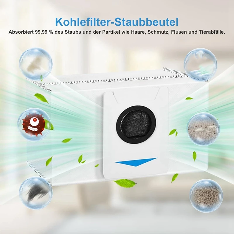 ABJI-HEPAフィルター付きロボット掃除機,掃除機,掃除機,モップバッグ,ecovacs deebot t20,omni,t20e,t20 max,t20 pro