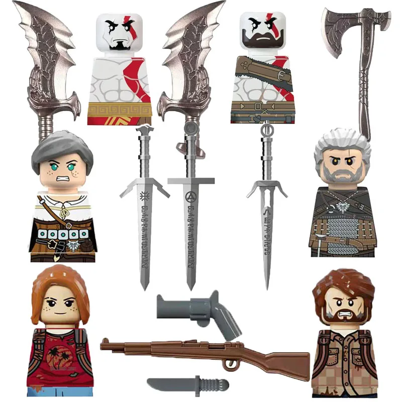 Hot Game The Last Survivor Bricks Witcher Geralt Ciri Action Figure Compatible Assembly Building Blocks Toys Kids Birthday Gifts