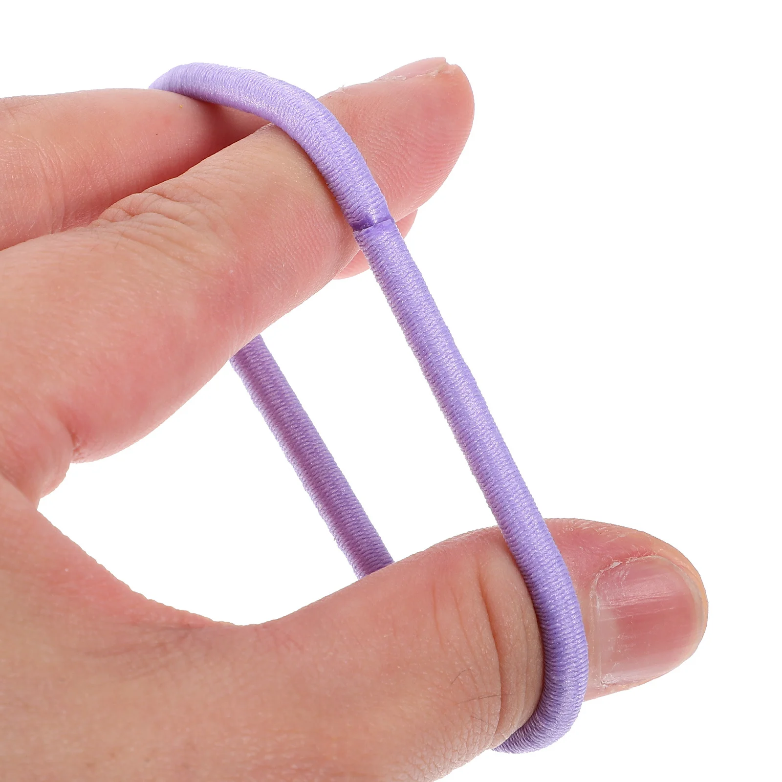 

100pcs 4Mm Rings Elastic Hair Bands For Women Durable Polyester Hair Tie Long Lasting Use Everyday Wear Stylish Accessory