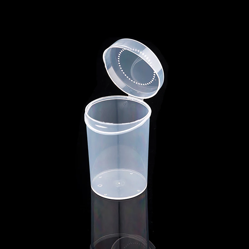 Transparent Plastic Cotton Buds Storage Box Desktop Dust-Proof Makeup Removal Cotton Lipstick Cosmetics Storage Organization