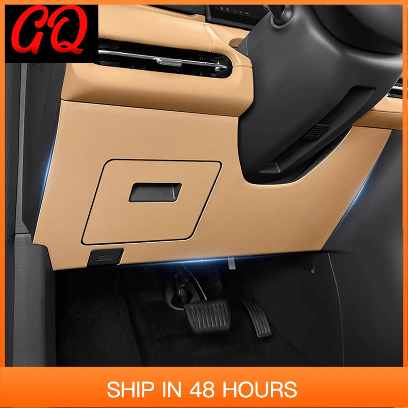 

Новинка для Geely Galaxy Starship 7 EM-i 2024 2025, главный драйвер Copilot, панель перчаточного ящика, кожаная защитная наклейка, аксессуары для интерьера